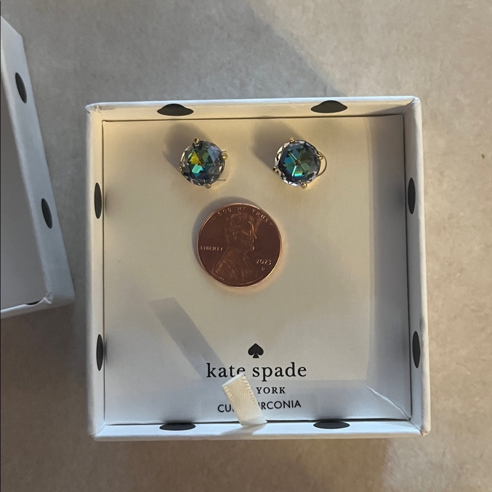 Kate Spade Iridescent Stud Earrings - Picture 2 of 2